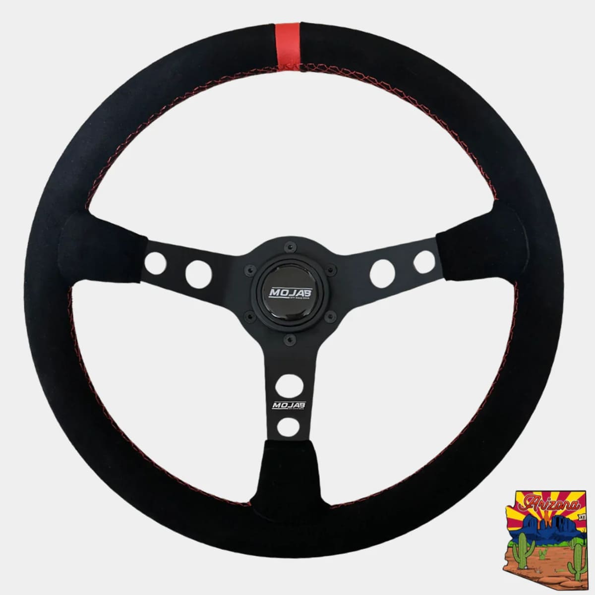 Mojab Off-Road 13.5" Deep Dish Leather/Suede Steering Wheel