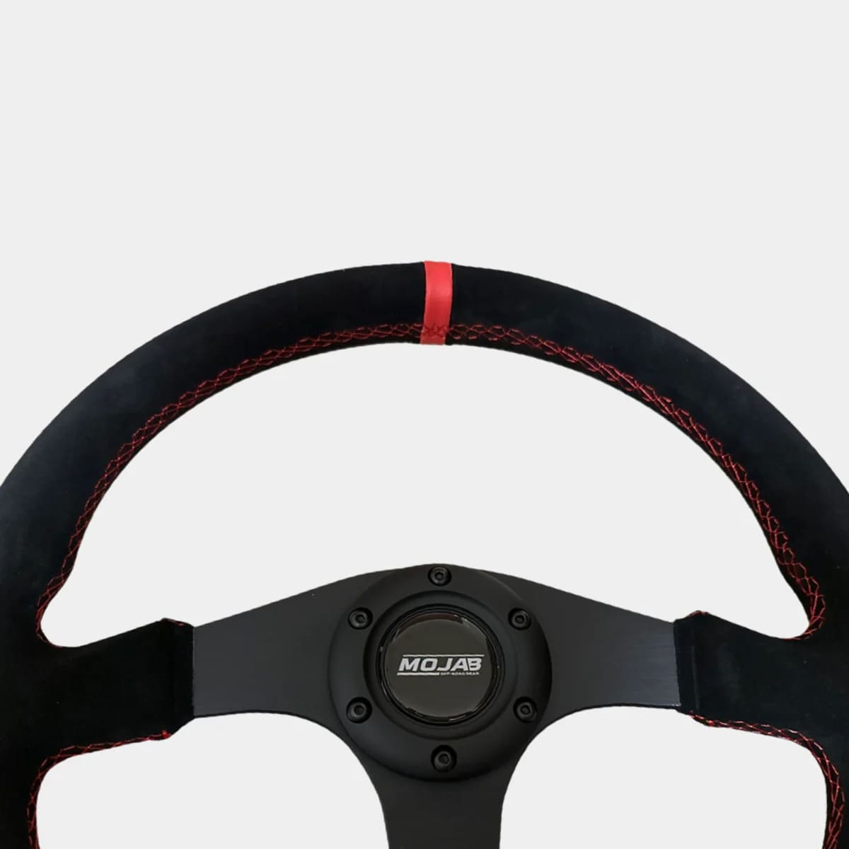 Mojab Off-Road 13.5" Flat Leather/Suede Steering Wheel