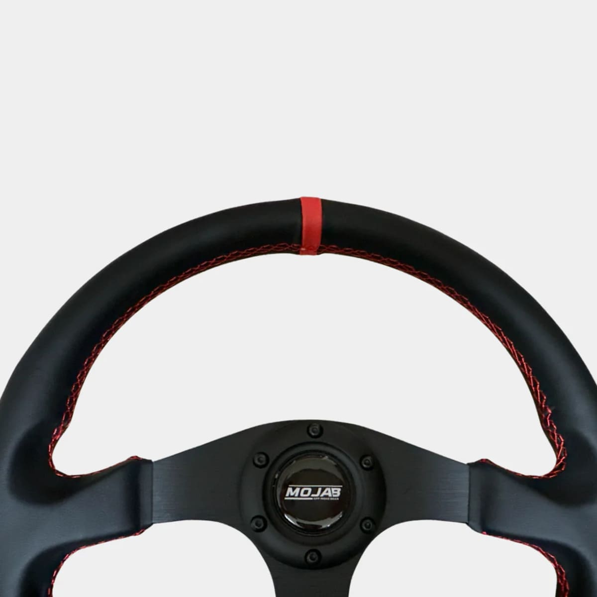 Mojab Off-Road 13.5" Flat Leather/Suede Steering Wheel