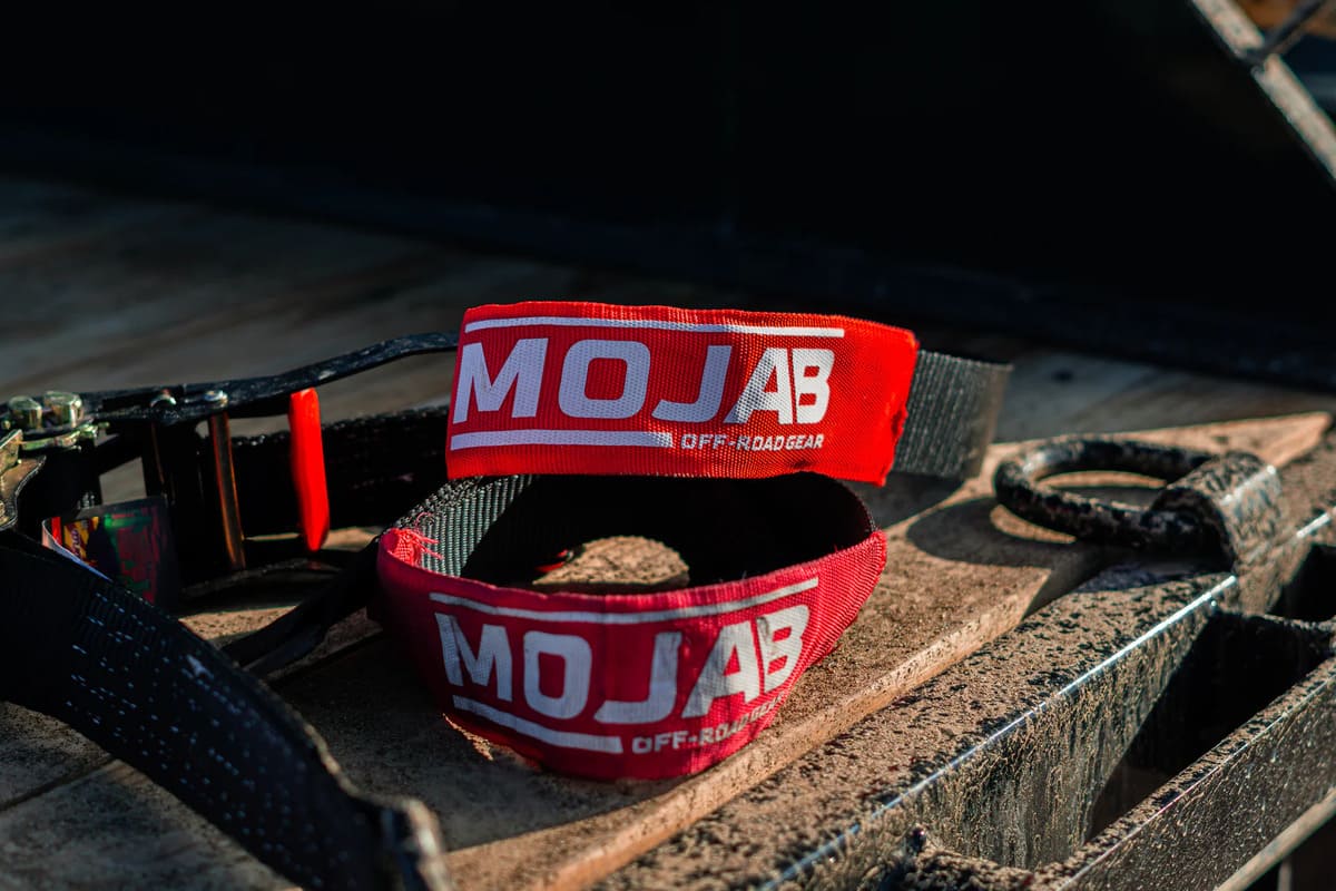 Mojab Off-Road 2" x 39" Axle & 2" x 10' Ratchet Closed Hook Pack of 4 Tie-Down Set