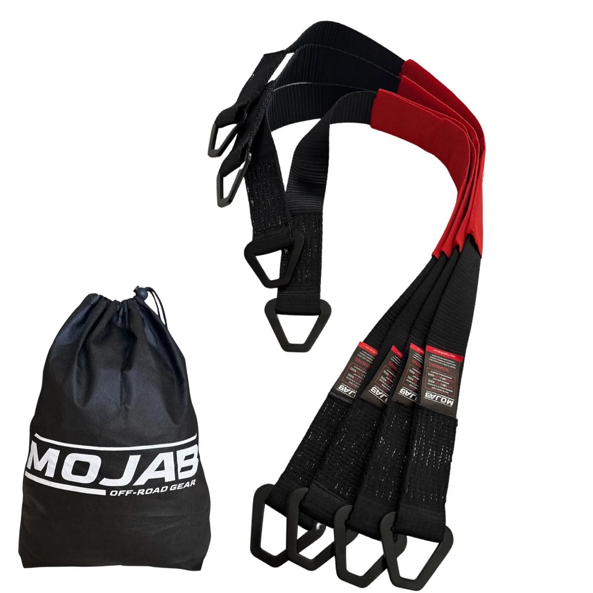 Mojab Off-Road 2" X 39'' Axle Pack of 4 Tie-Down With Rings