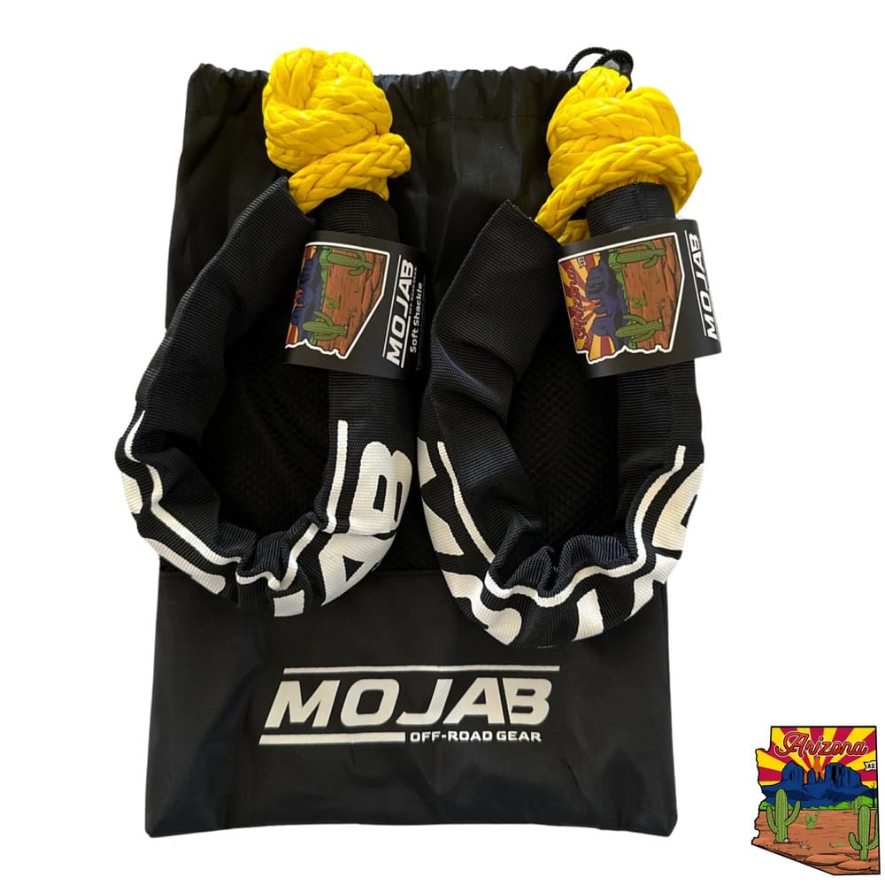 Mojab Off-Road 3/8'' x 22” Set of 2 Soft Shackles with sleeve and bag