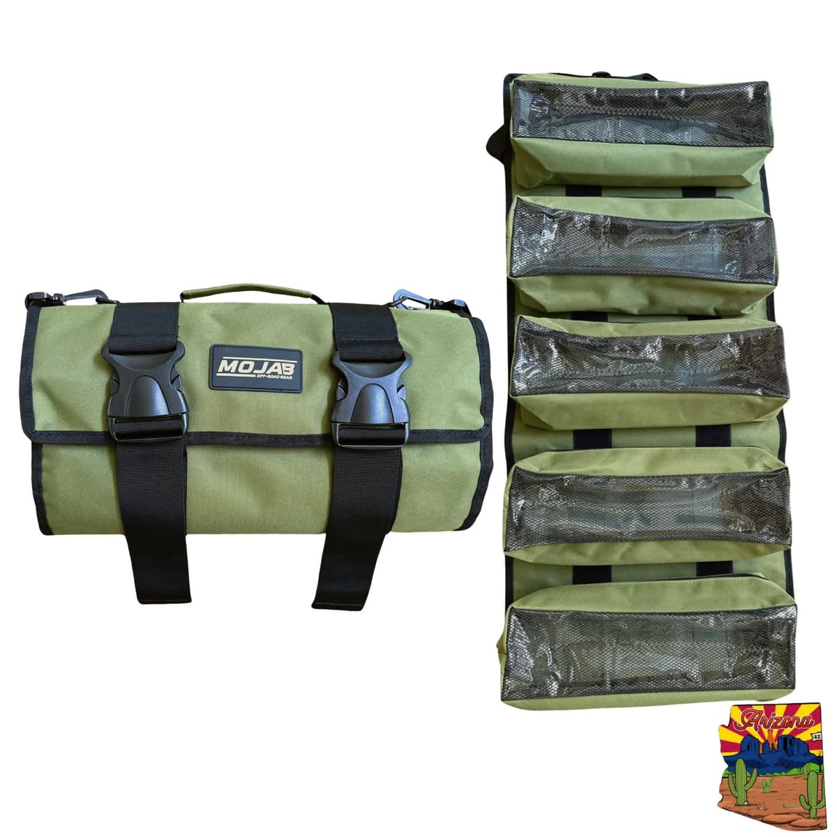 Mojab Off-Road Large Canvas Tool Organizer Bag With 5 Removeable Pouches