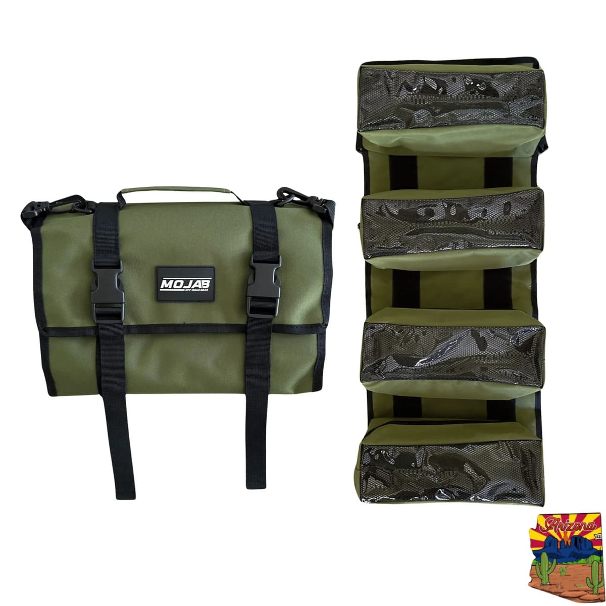 Mojab Off-Road Medium Canvas Tool Organizer Bag with Removeable Pouches