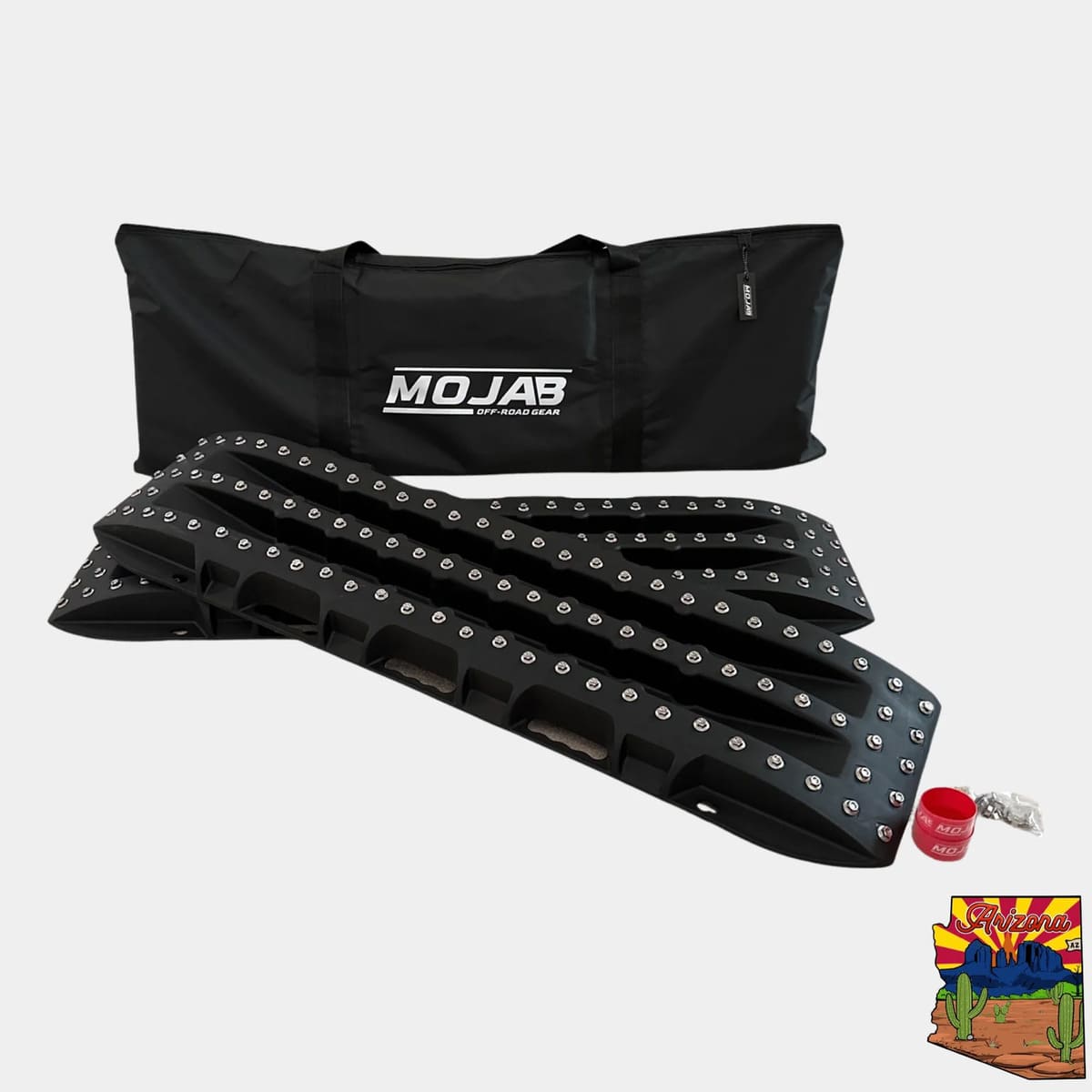 Mojab Off-Road Ultimate Traction Recovery Board with Steel Plugs & Storage Bag