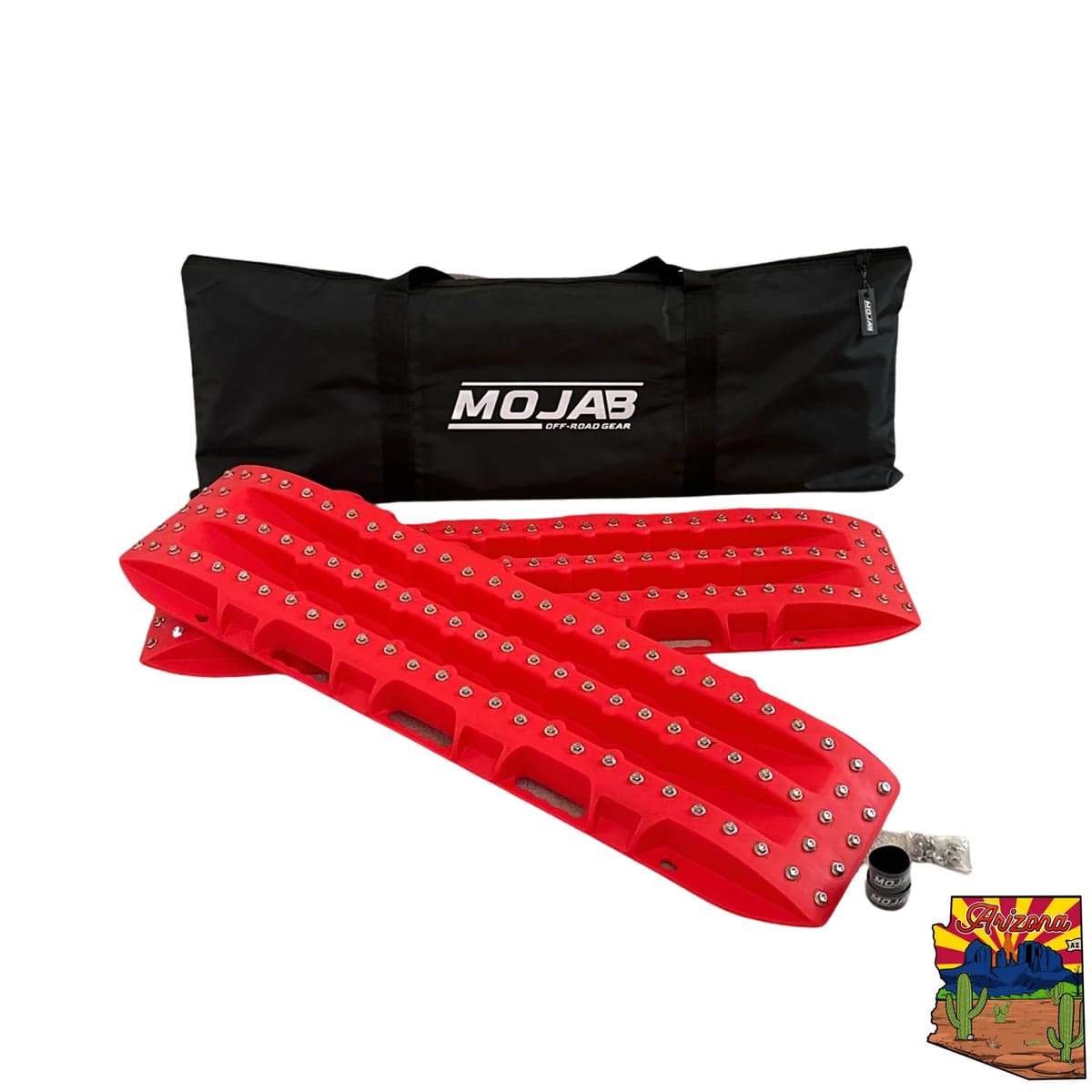 Mojab Off-Road Ultimate Traction Recovery Board with Steel Plugs & Storage Bag