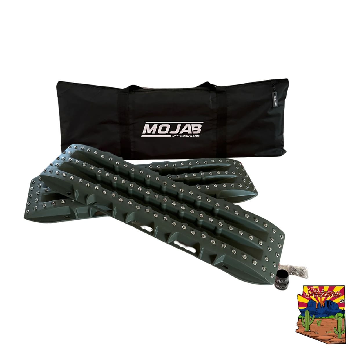 Mojab Off-Road Ultimate Traction Recovery Board with Steel Plugs & Storage Bag