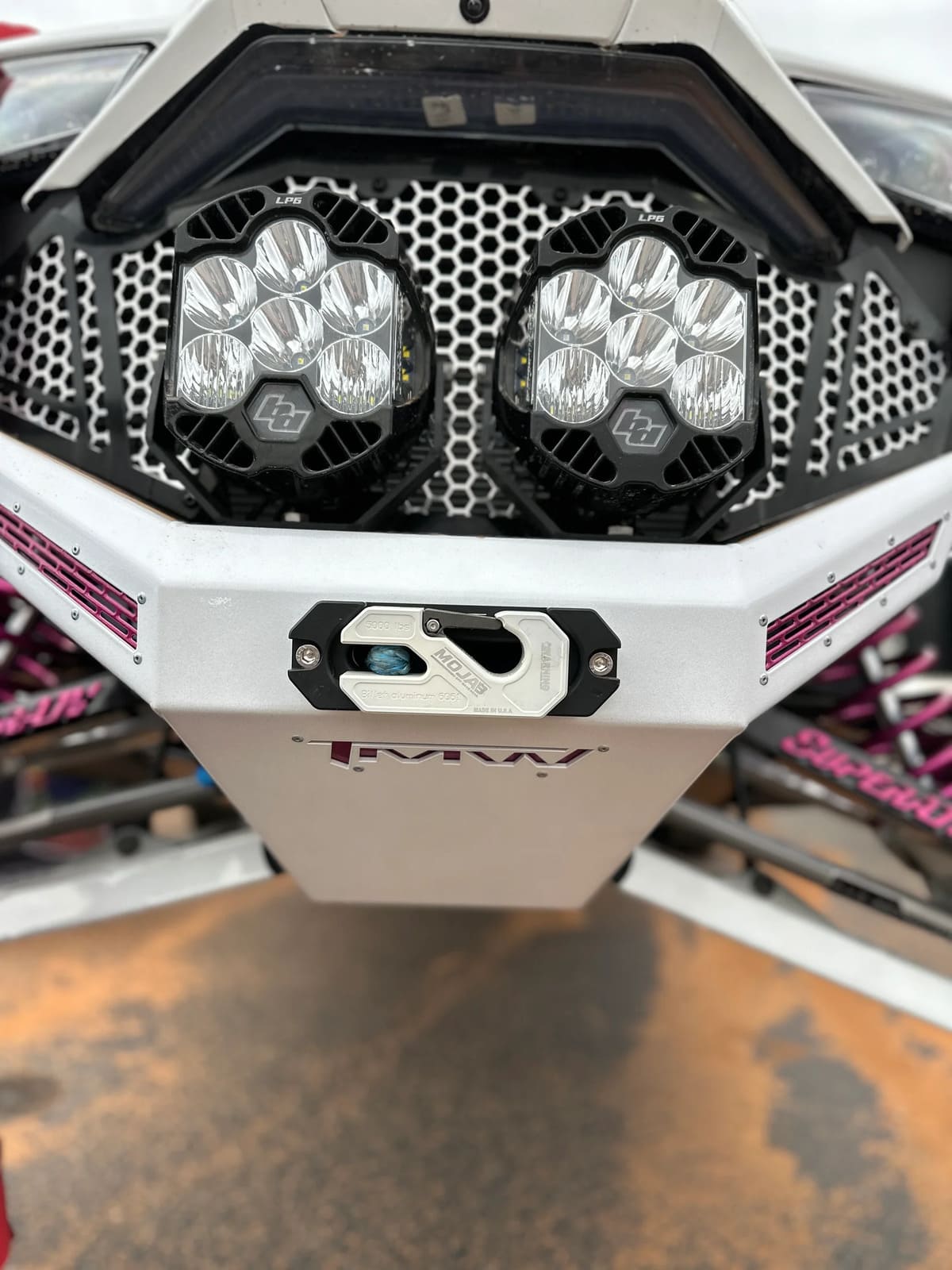 Mojab Off-Road UTV Aluminum Recessed Side By Side Winch Shackle W/Fairlead Kit