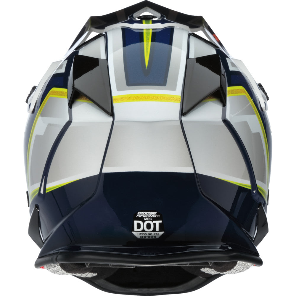 Moose Utility 2XL MR3 F.A.F. Helmet - White/Navy/Green