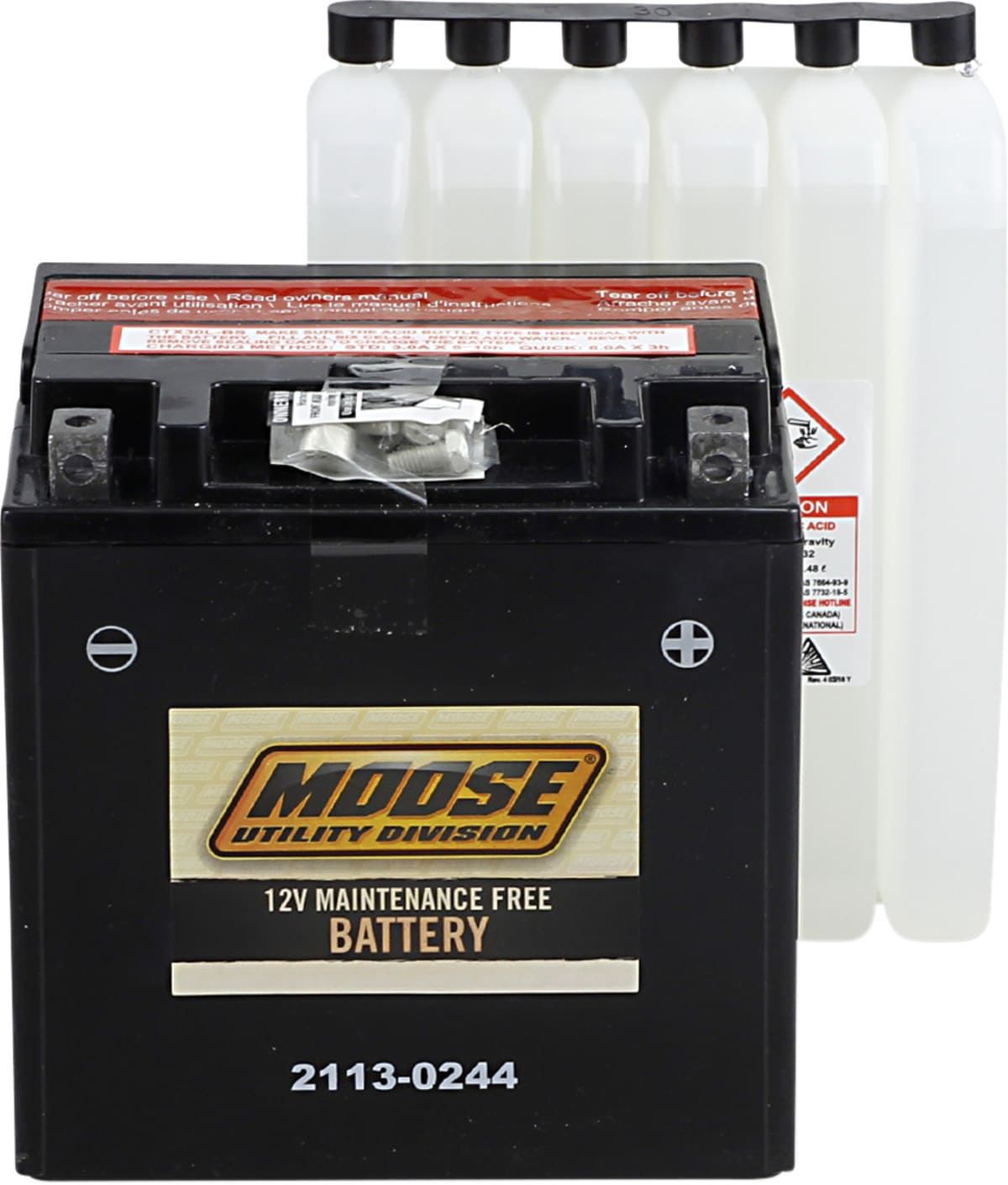 Moose Utility AGM Maintenance Free Battery - YIX30L-BS