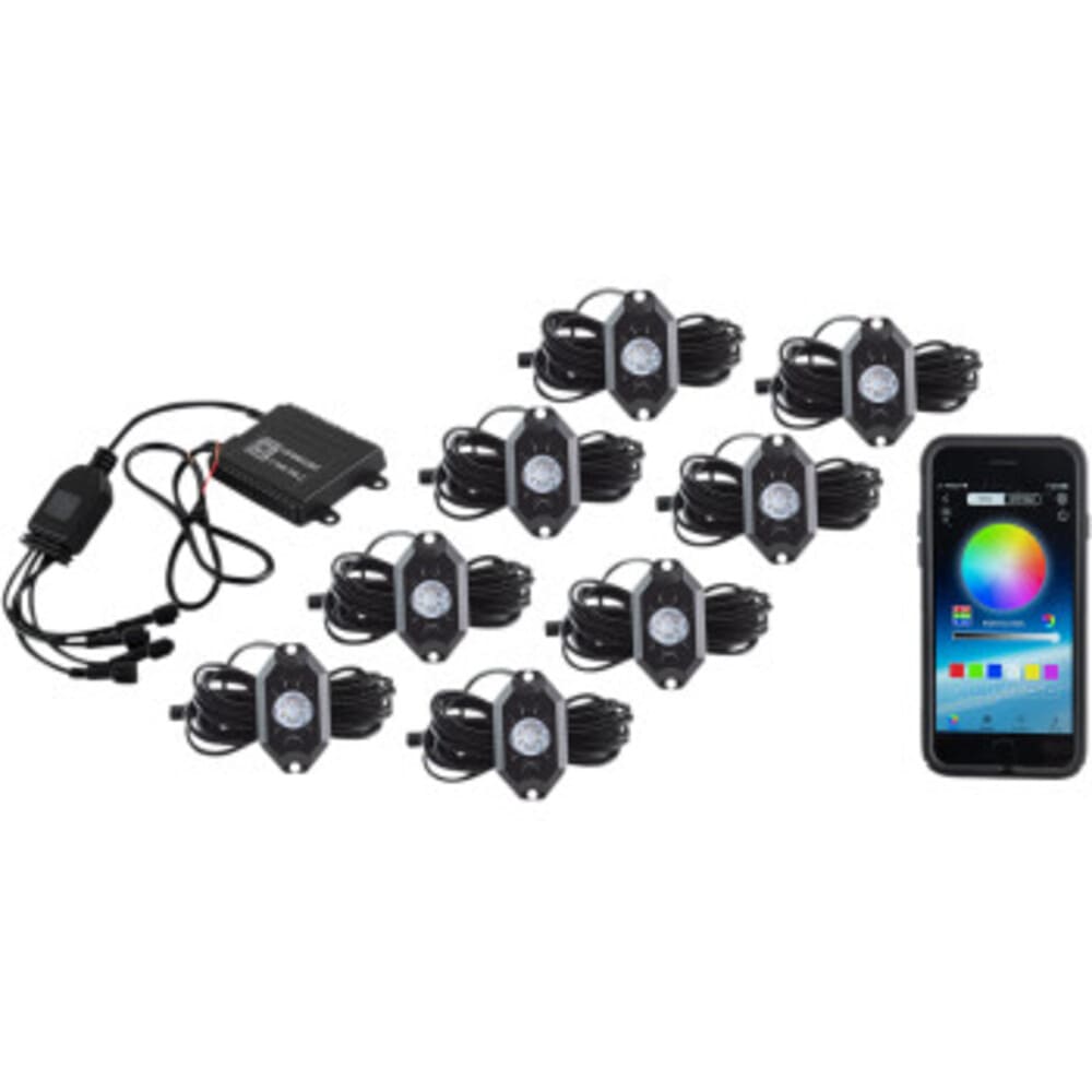 Moose Utility RBG 8 Pod LED Rock Light Kit