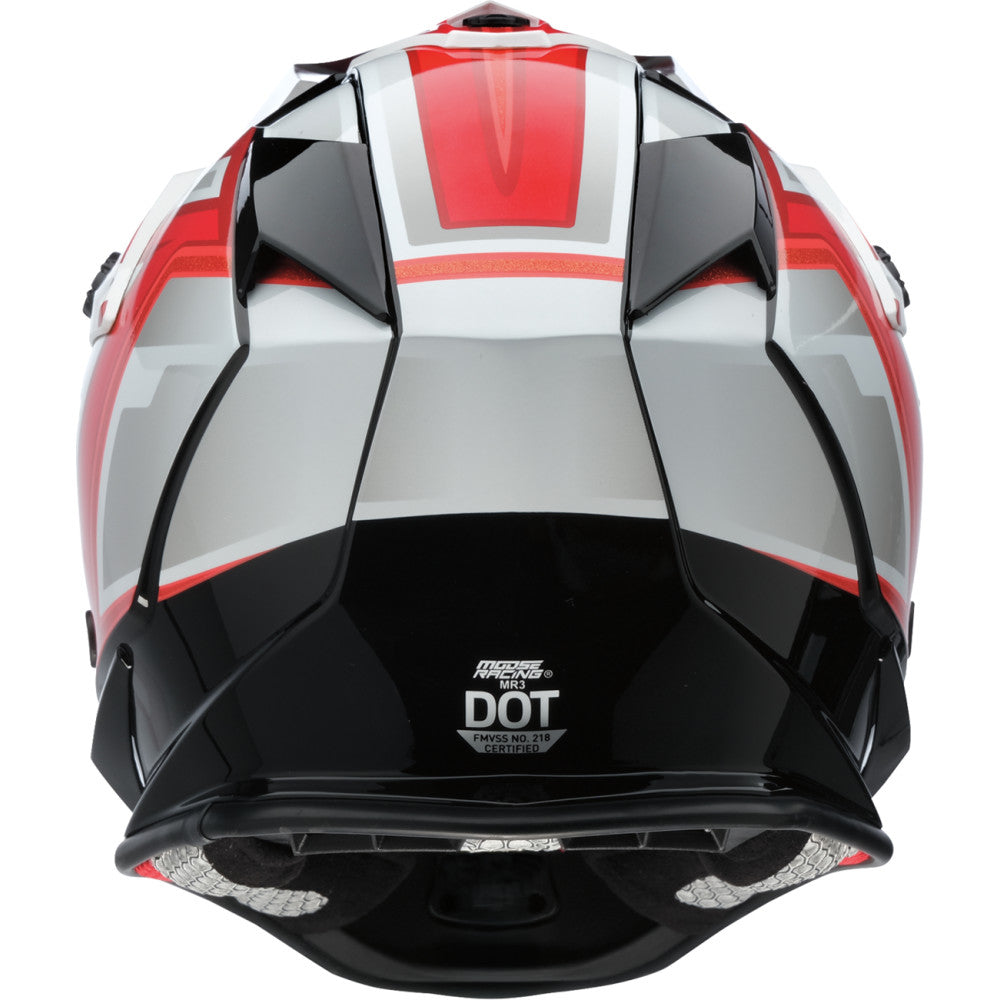 Moose Utility Large MR3 F.A.F. Helmet - White/Black/Red