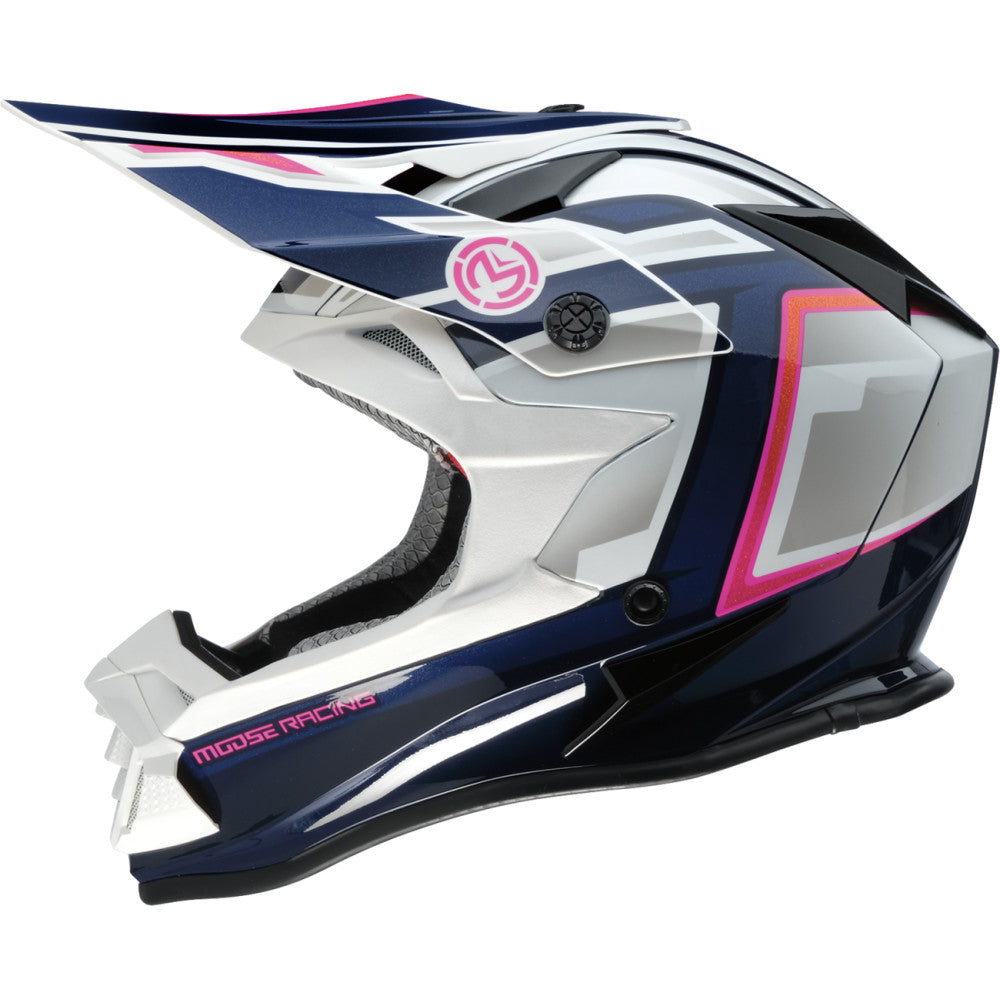 Moose Utility Small MR3 F.A.F. Helmet - White/Navy/Pink