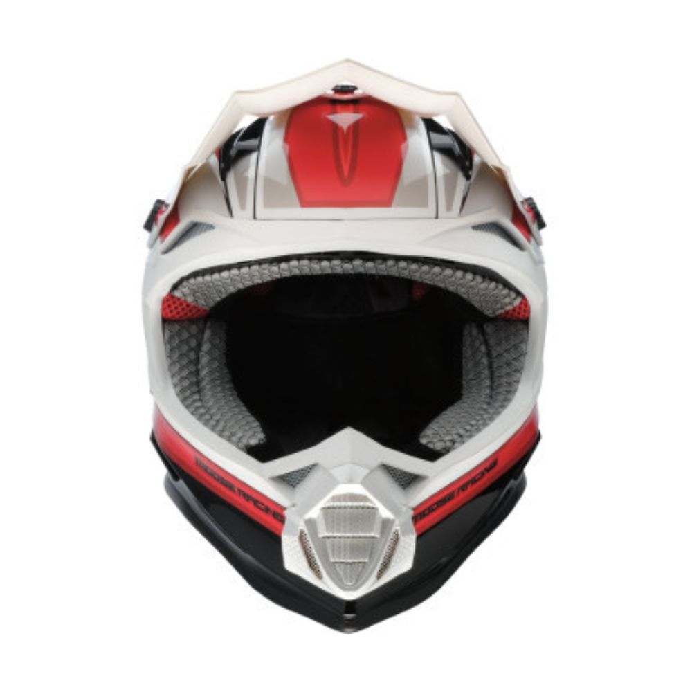Moose Utility White/Black/Red F.A.F. MR3 Helmet - Medium