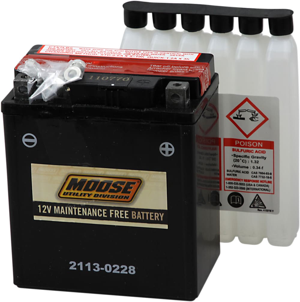 Moose Utility YTX7L-BS AGM Maintenance Free Battery