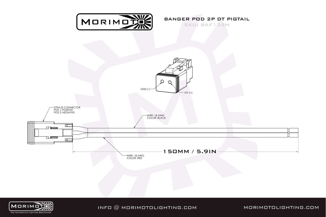 Morimoto off Road Harnesses Dt-Extension
