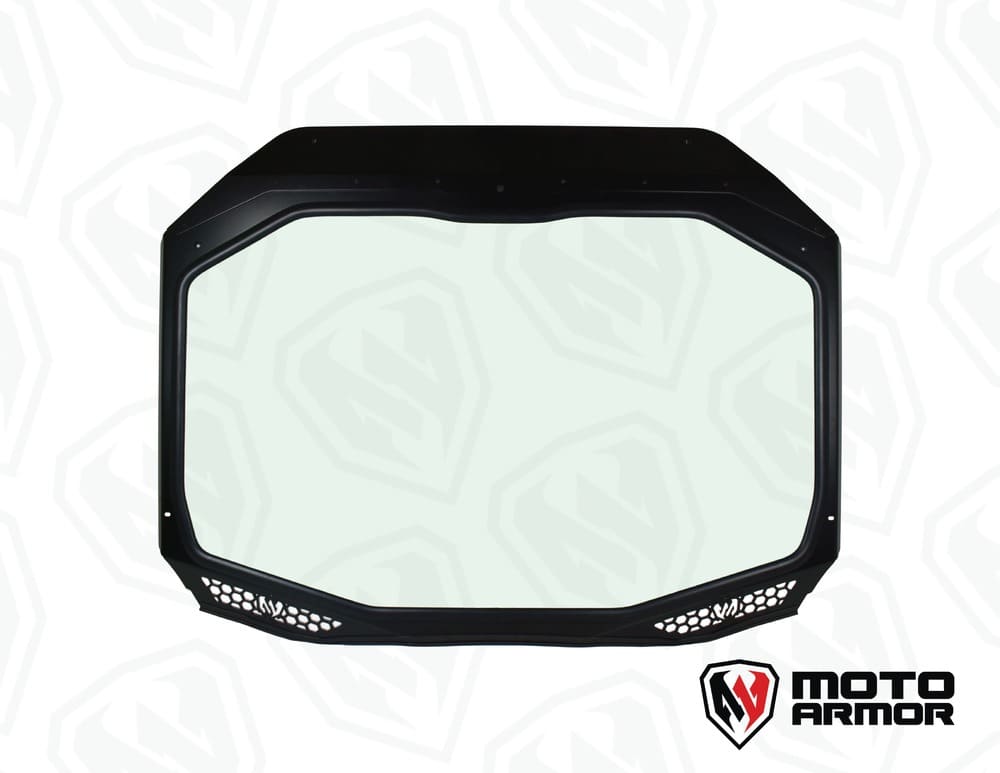 Moto Armor '24+ Can-Am Maverick R Vented Glass Windshield with Wipers