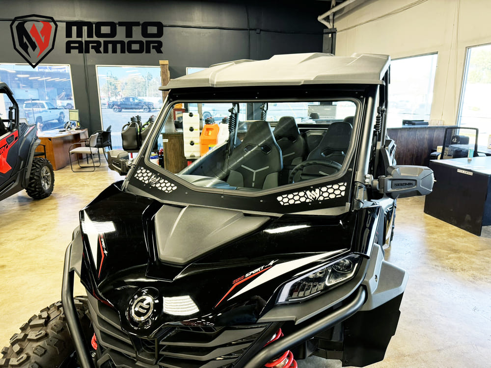 Moto Armor CF Moto Z Force 950 Full Glass Windshield