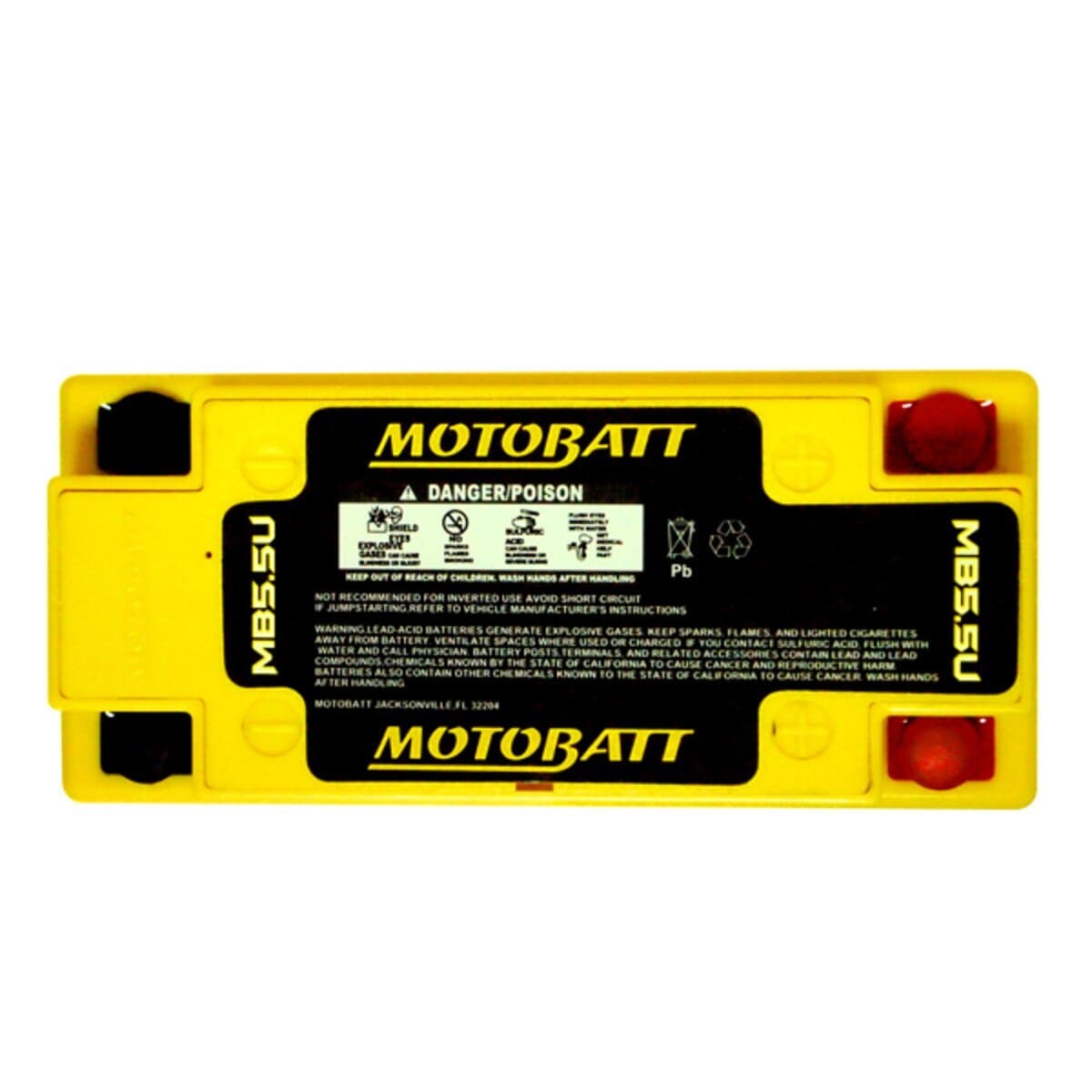 Motobatt 12V AGM Battery - MB5.5U