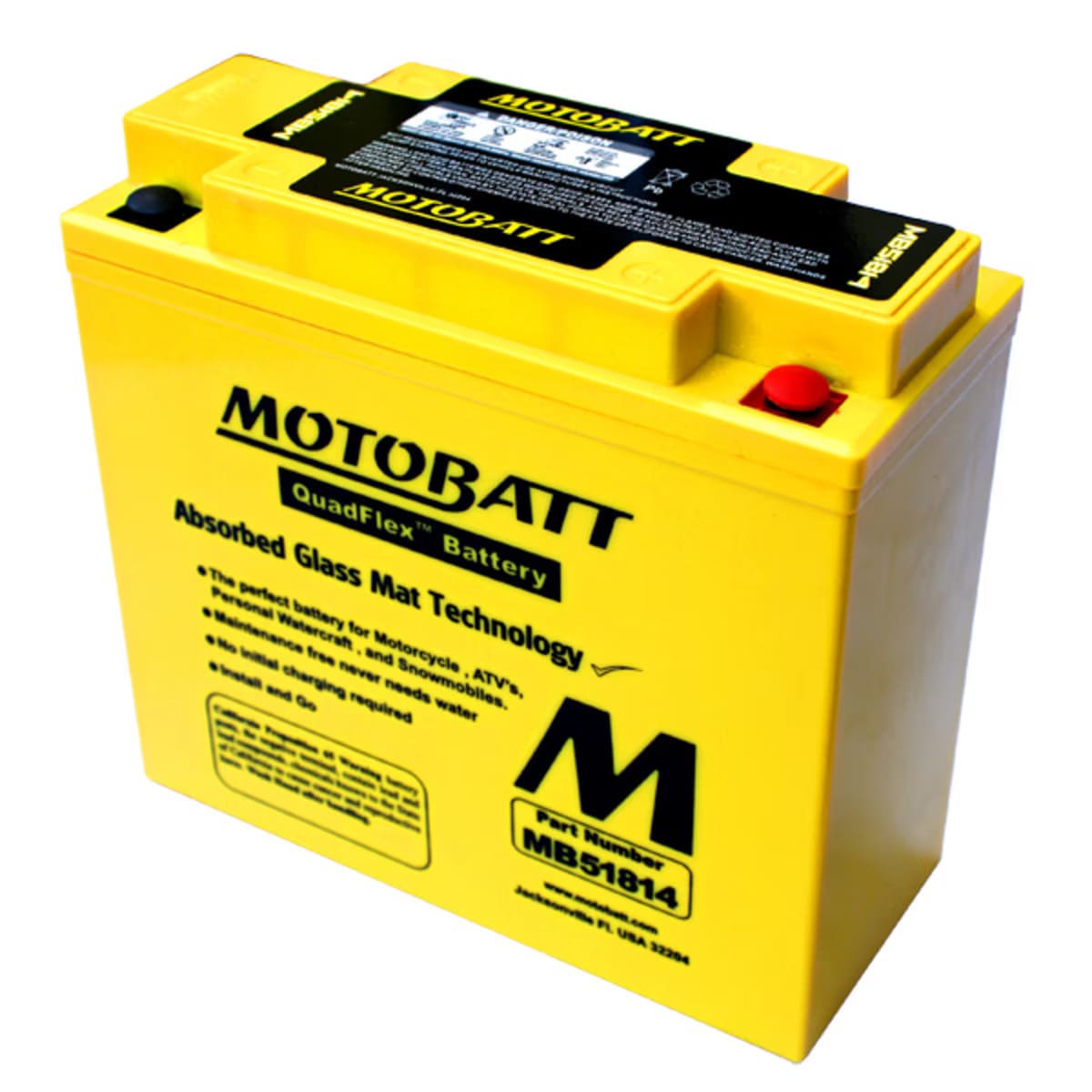 Motobatt 12V AGM Battery - MB51814