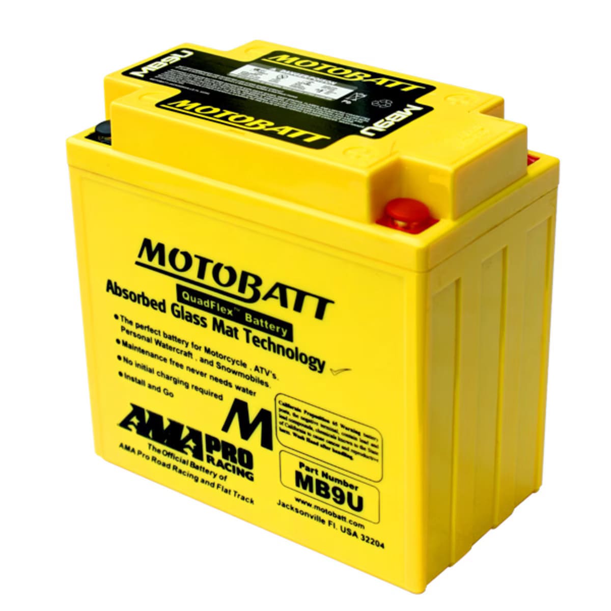 Motobatt 12V AGM Battery - MB9U