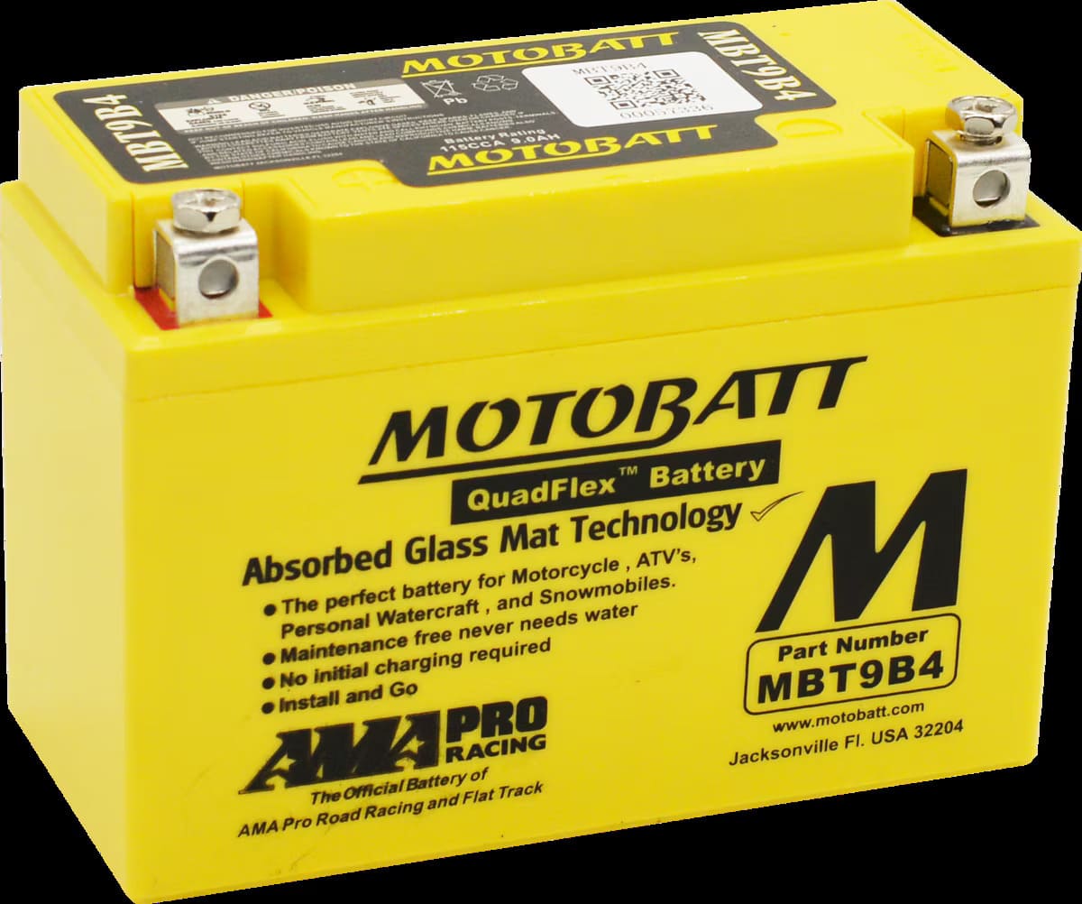 Motobatt 12V AGM Battery - MBT9B-4