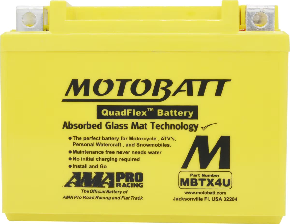 Motobatt 12V AGM Battery - MBTX4U