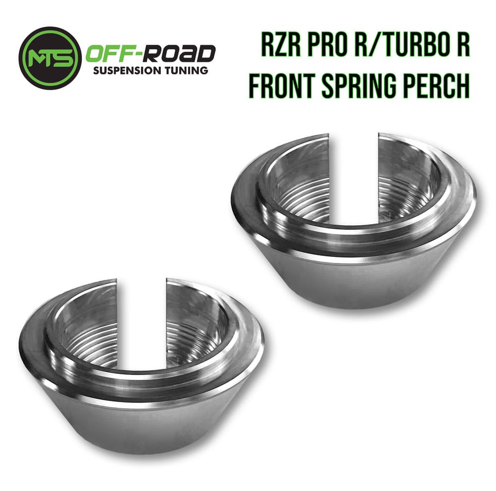 MTS Off-Road Polaris RZR Pro R/Turbo R Billet Front Spring Perch Collars - Set of 2