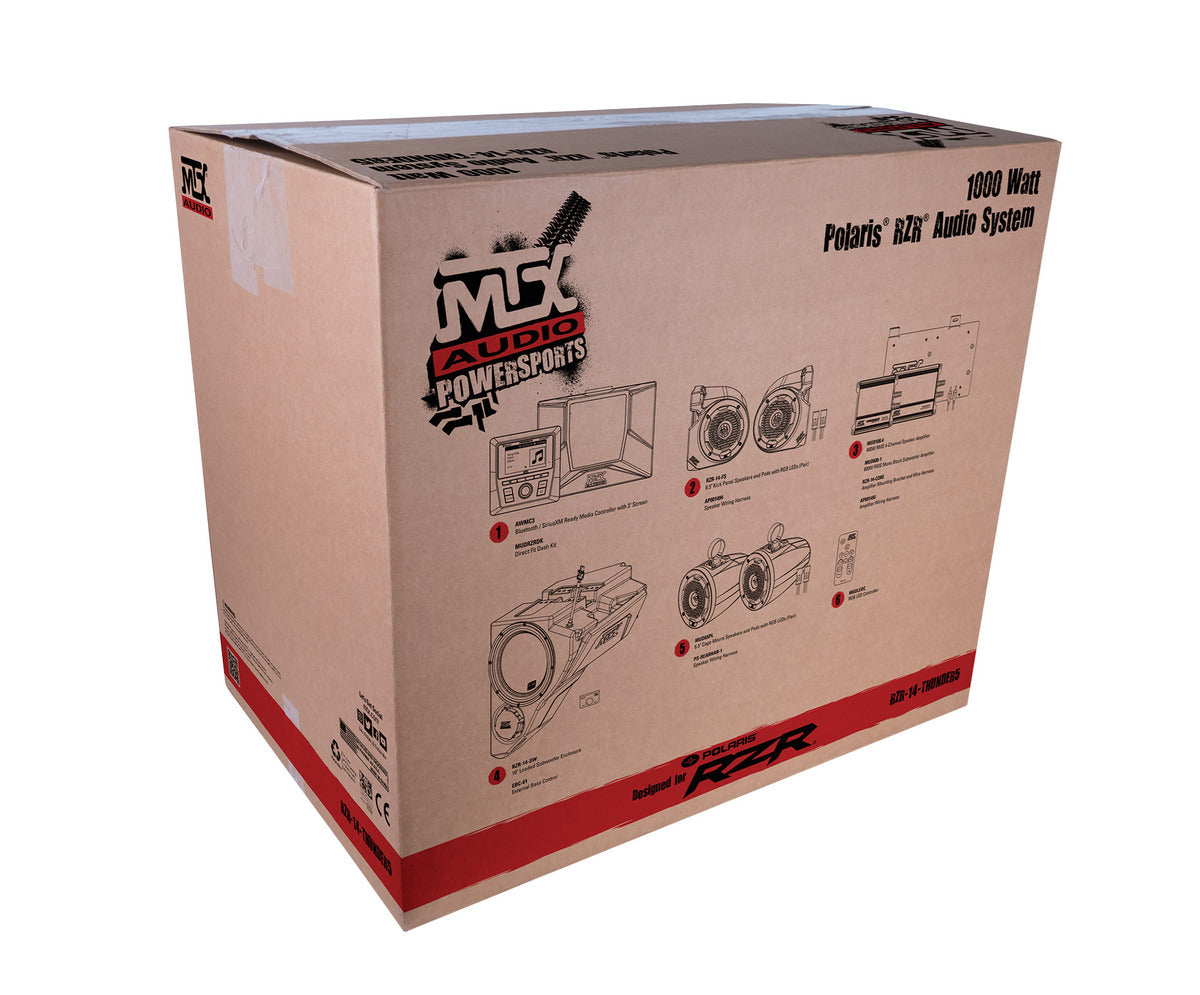 MTX Audio '14+ Polaris RZR 5-Speaker Audio System