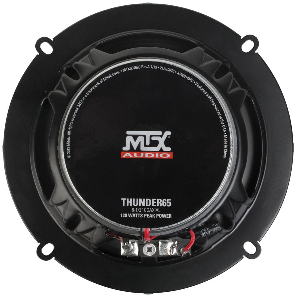 MTX Audio 6.5" 2-Way 60-Watt RMS 4Ω Coaxial Speaker Pair