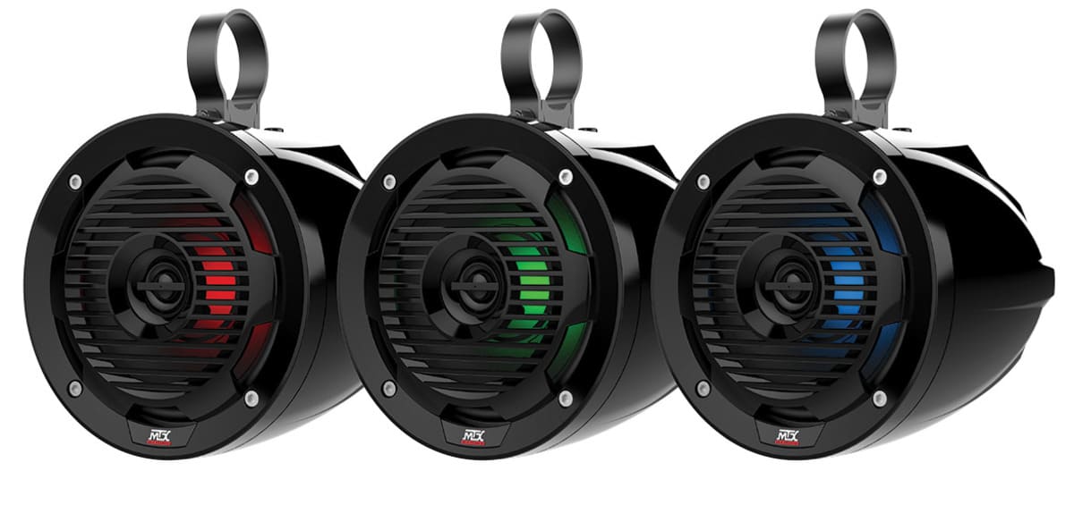 MTX Audio 6.5" 50W RMS 4Ω Cage Mount Coaxial Speaker With RGB LED