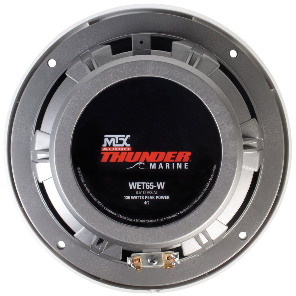 MTX Audio 6.5” 65-Watt RMS 4Ω Coaxial Marine Speaker