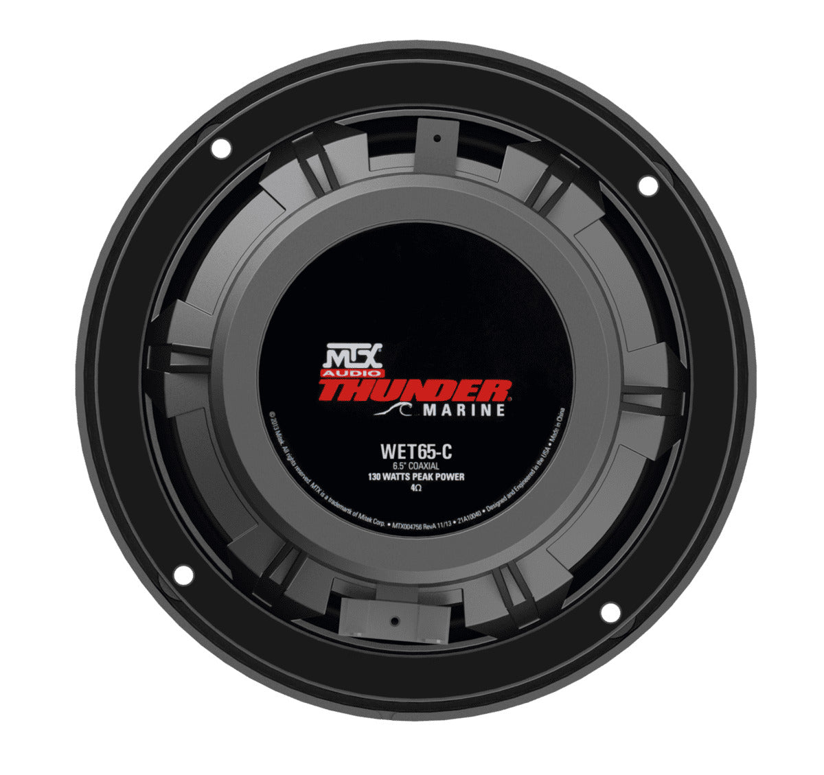 MTX Audio 6.5” 65 Watt RMS 4Ω Coaxial Marine Speaker