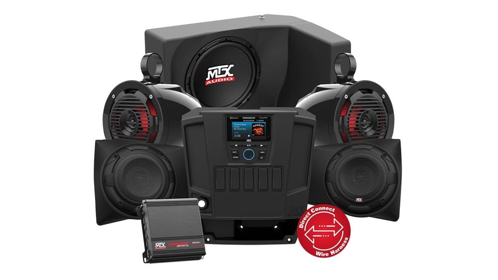 MTX Audio Polaris Ranger Audio System Four Speaker Dual Amplifier & Single Subwoofer