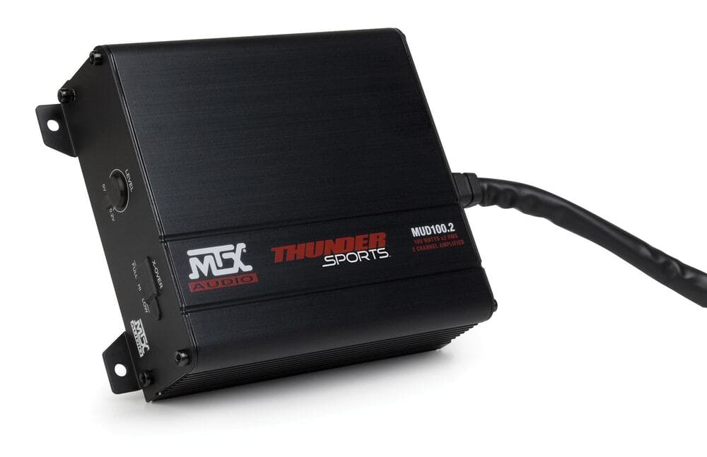 MTX Audio Polaris RZR 900/XP 1000 Bluetooth Overhead Audio Sound Bar 2-Channel Amplifier 2 Cage Mounted Speakers & Amplified Subwoofer