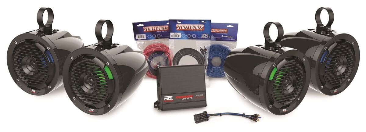 MTX Audio Polaris Universal Audio Package With Amplifier & 4 Roll Cage Speakers