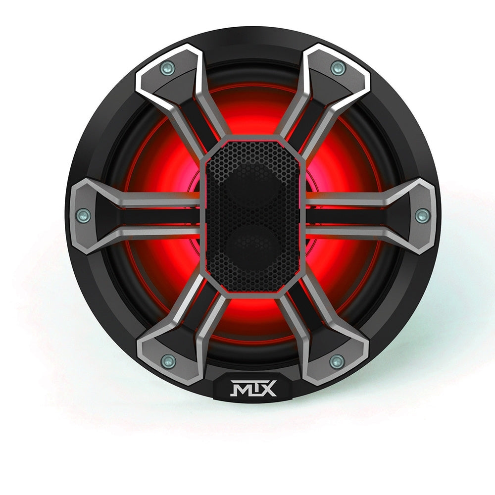 MTX Audio PS65C 6.5” 85-Watt RMS 4Ω Coaxial Speaker Pair IP-67 Rated with RGB Lighting and Customizable Grille