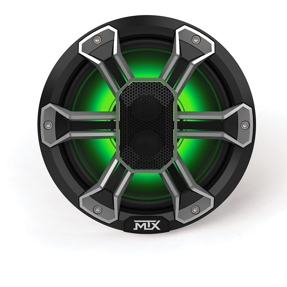MTX Audio PS65C 6.5” 85-Watt RMS 4Ω Coaxial Speaker Pair IP-67 Rated with RGB Lighting and Customizable Grille