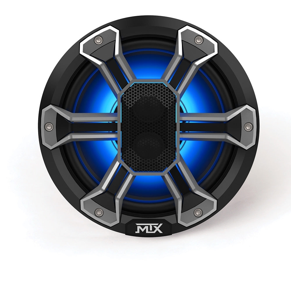 MTX Audio PS65C 6.5” 85-Watt RMS 4Ω Coaxial Speaker Pair IP-67 Rated with RGB Lighting and Customizable Grille