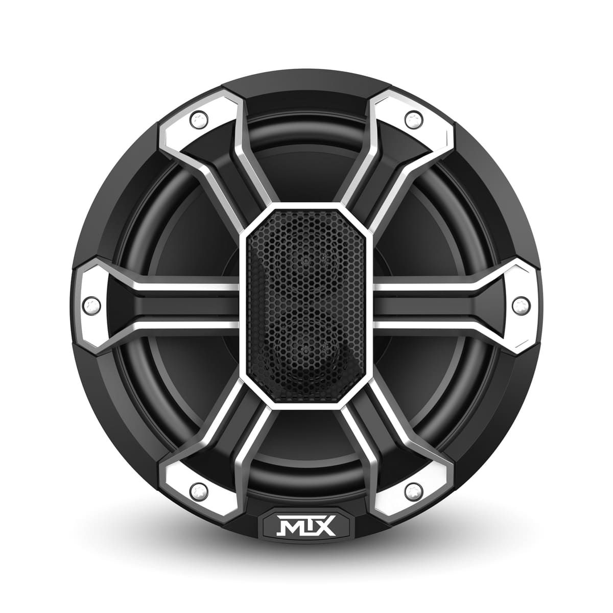 MTX Audio PS8C 8” 150-Watt RMS 4Ω Coaxial Speaker Pair IP-67 Rated with RGB Lighting and Customizable Grille