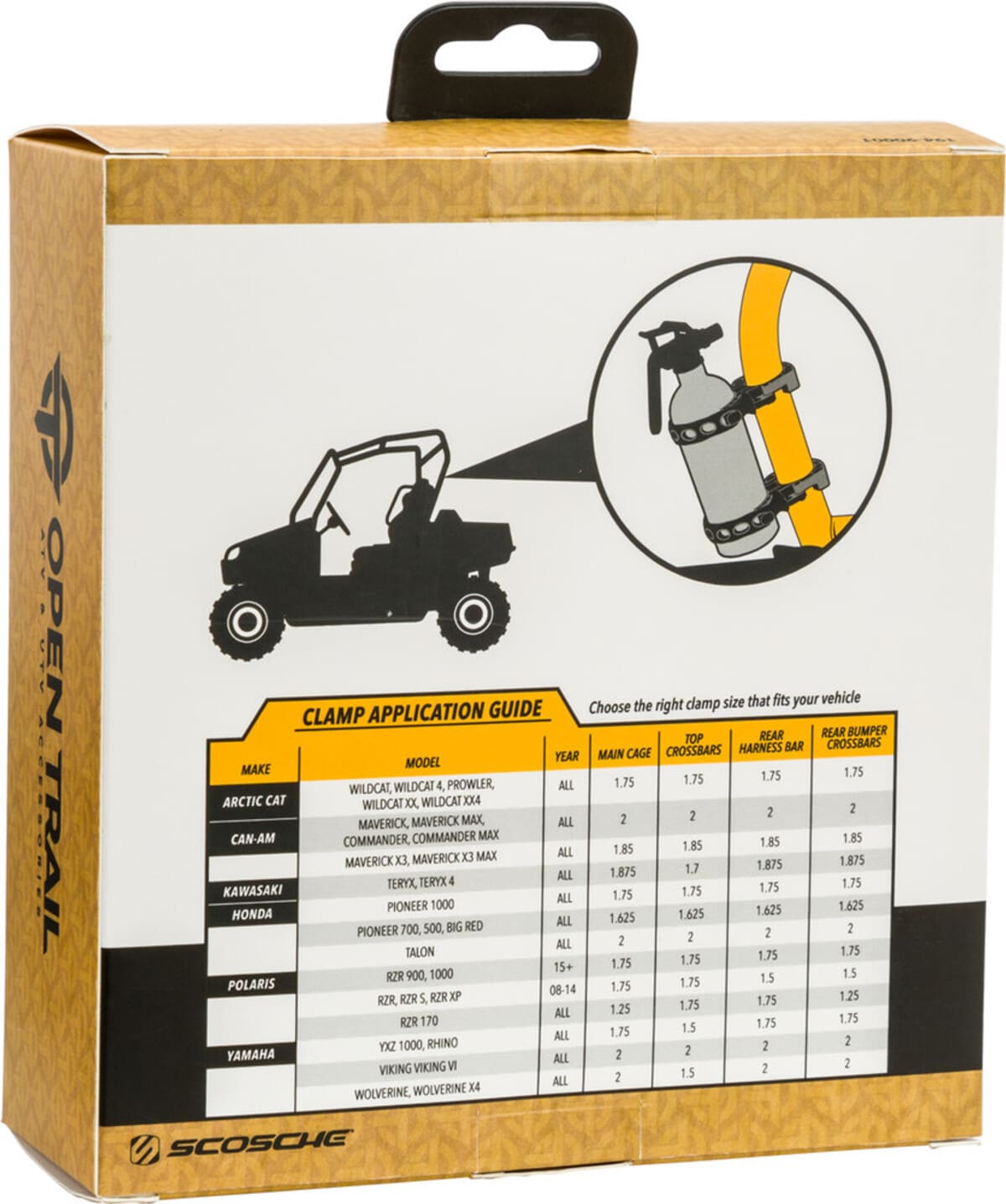 Open Trail Fire Extinguisher Mount