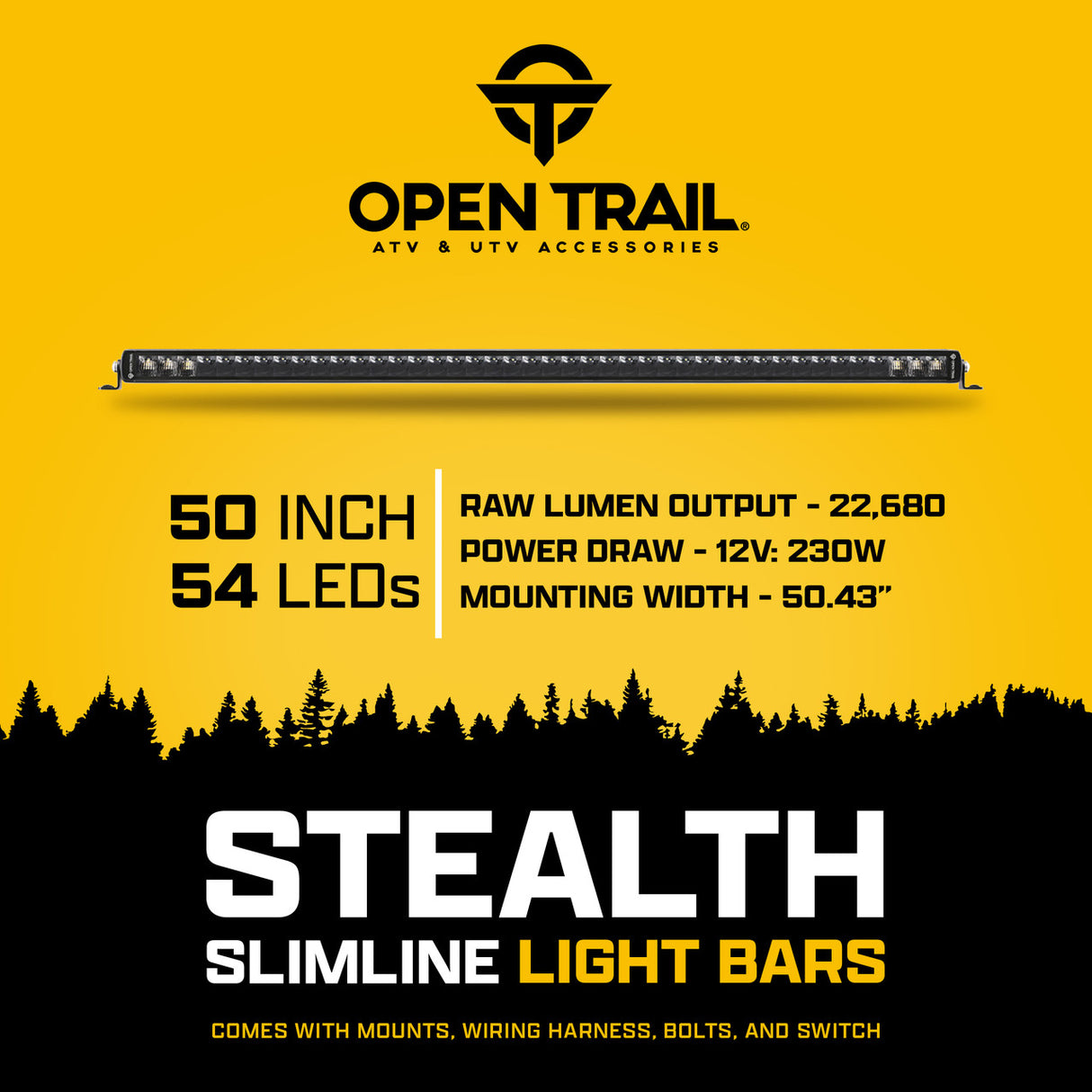 Open Trail Stealth Slimline LED Light Bar