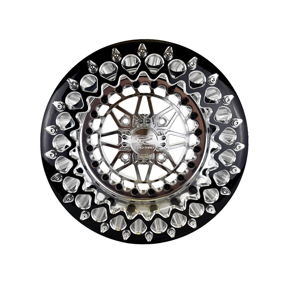 Packard Performance Apollo FF Forged Polished Beadlock Wheel - Silver