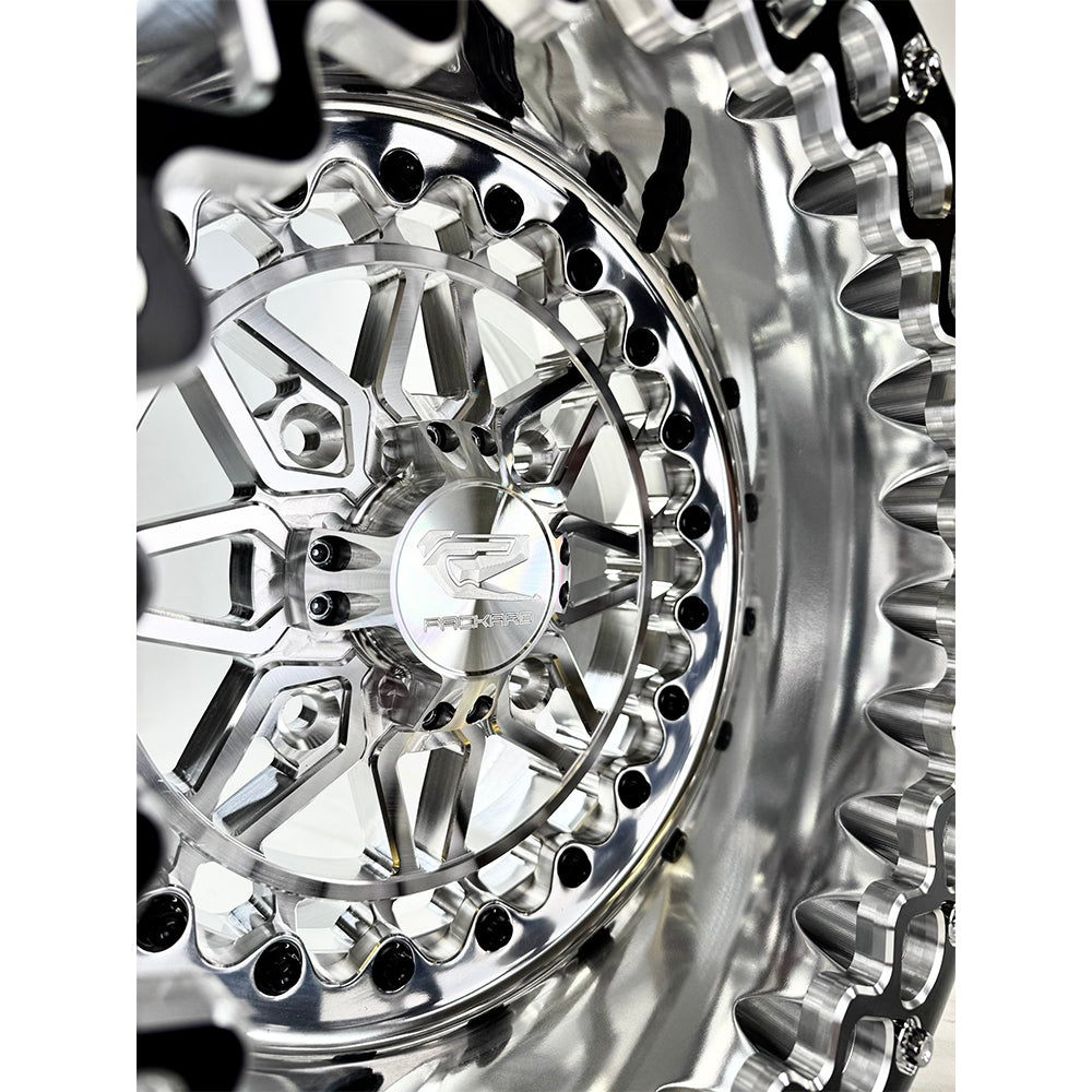 Packard Performance Apollo FF Forged Polished Beadlock Wheel - Silver