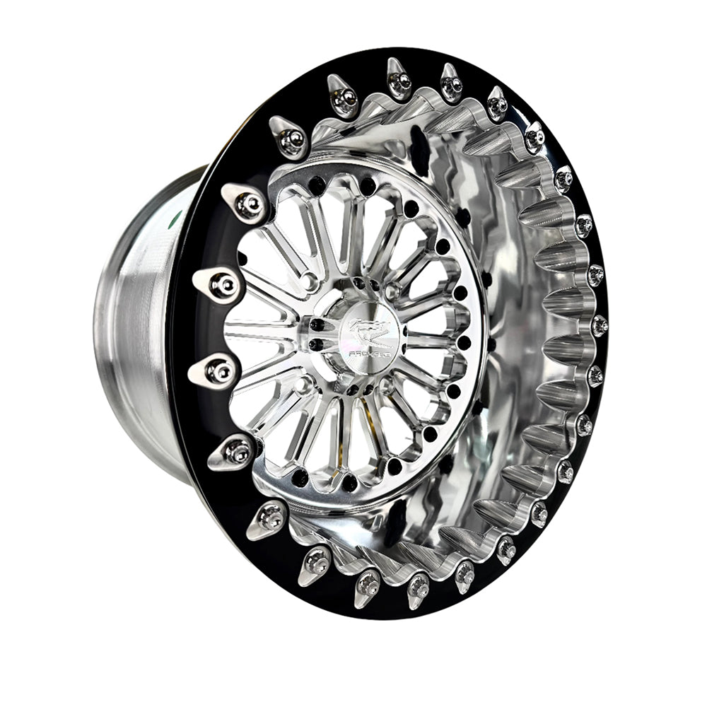 Packard Performance Element FF Forged Polished Beadlock Wheel - Silver