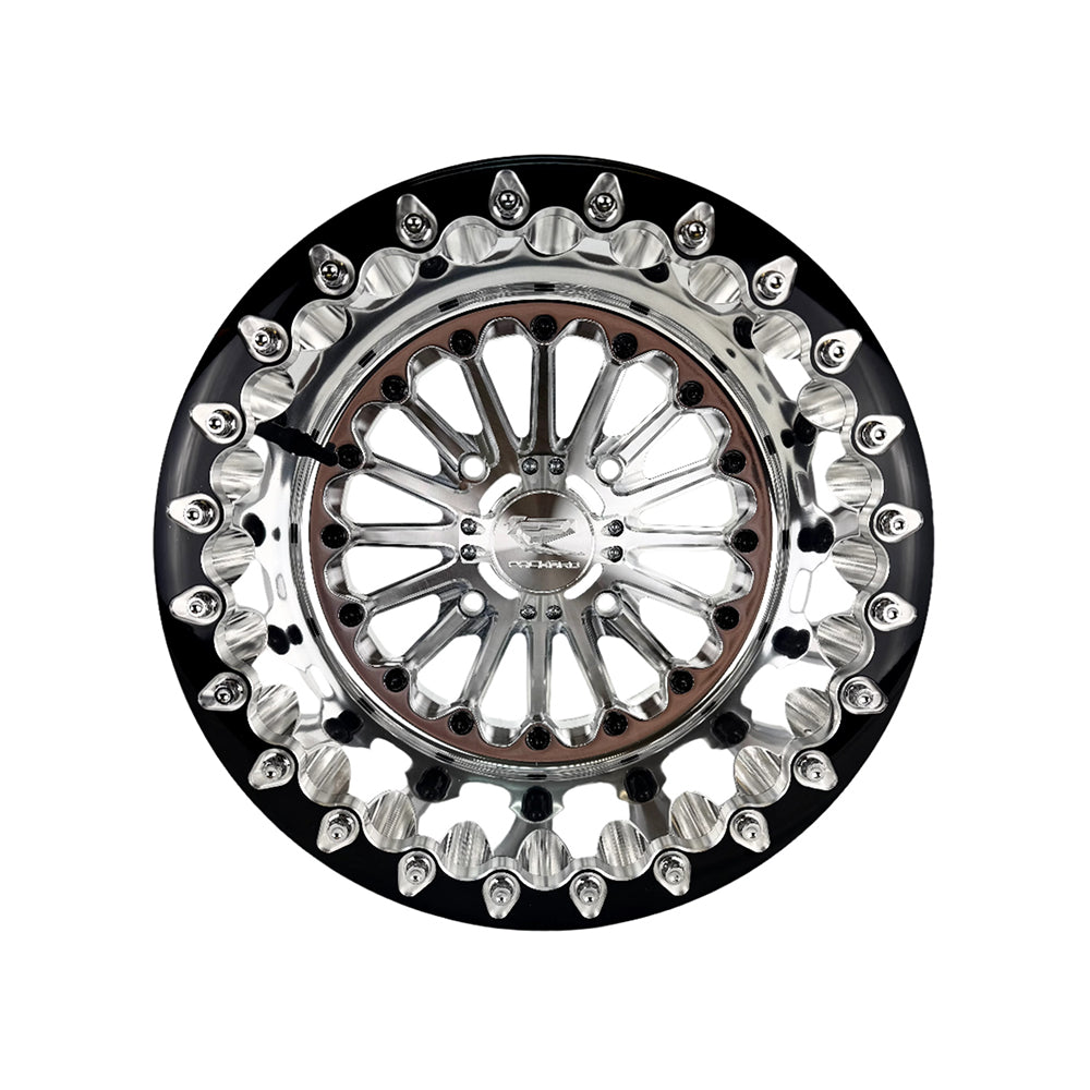 Packard Performance Element FF Forged Polished Beadlock Wheel - Silver