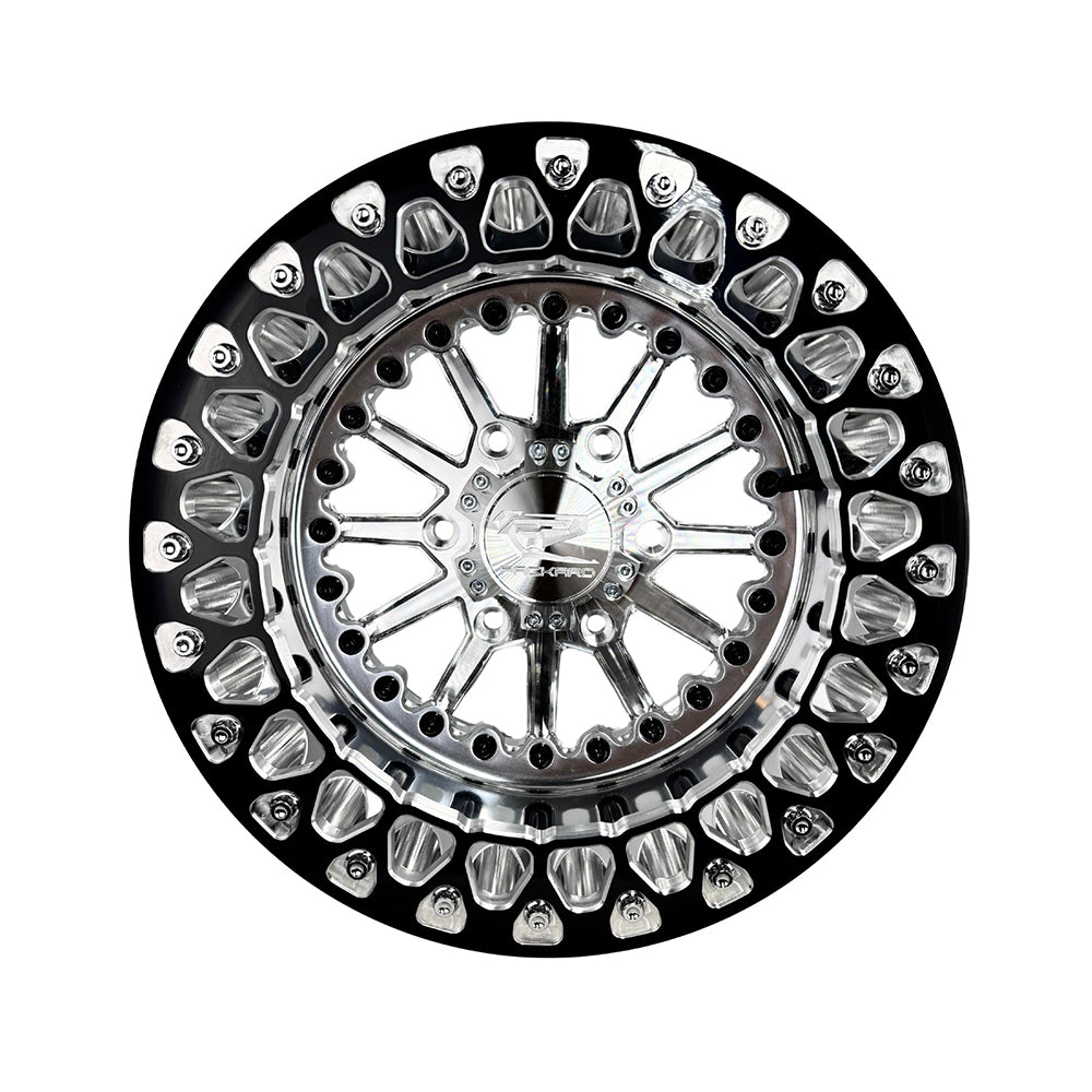 Packard Performance Element FF Forged Polished Silver Beadlock Wheel