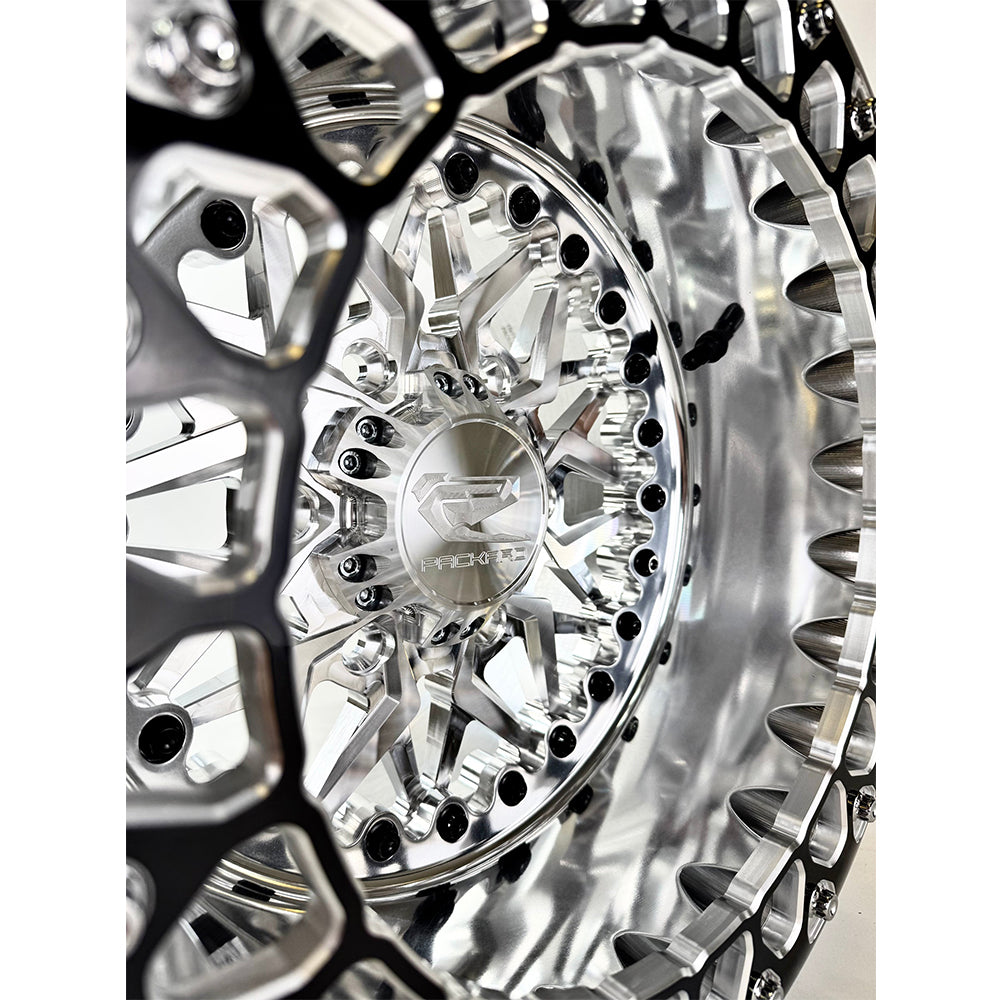 Packard Performance Impact FF Forged Polished Beadlock Wheel (6 Lug) - Silver