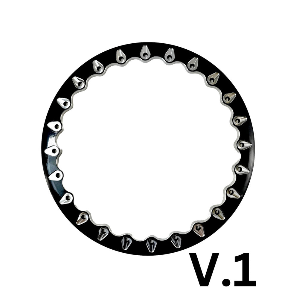 Packard Performance Impact FF Forged Polished Beadlock Wheel (6 Lug) - Silver