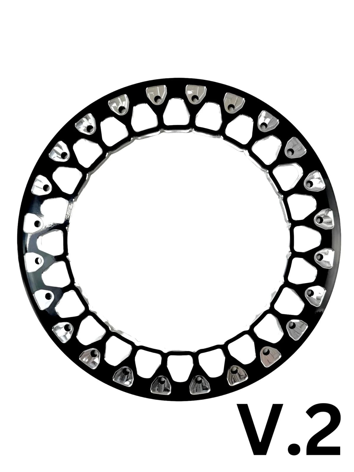 Packard Performance Midnight Series Wishbone Forged Beadlock Wheel